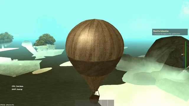 Flying a hot-air balloon